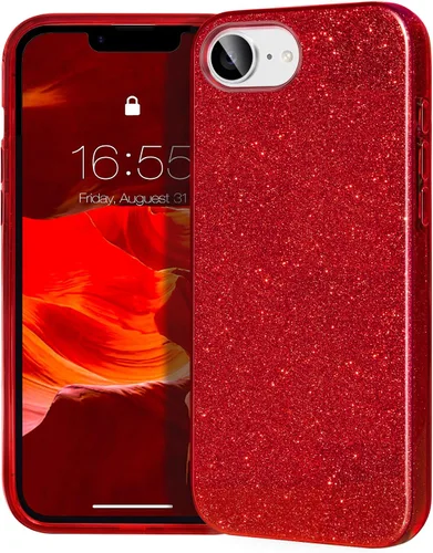 Vista 63 de MATEPROX - Funda compatible con iPhone Air de 6.5' [2025], carcasa protectora de 3 capas con purpurina brillante y tendencia, anti-arañazos y a