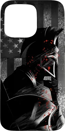 Vista 28 de Funda patriótica para iPhone 16 con bandera de Estados Unidos Spartan Warrior griego antiguo