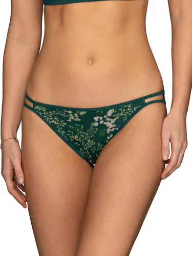 Vista 23 de Vanity Fair Bragas de bikini con tira para mujer, Illumination, con elástico sedoso y ribete de satén Paquete de 3 Negro (Midnight Black)