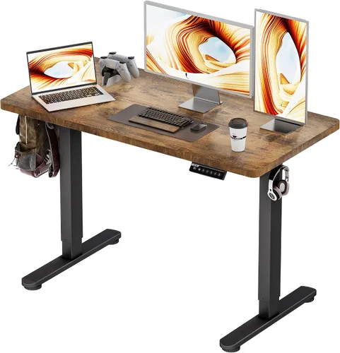 Vista 16 de BIZUM - Escritorio de pie eléctrico de 40x24 pulgadas con ajuste de altura y configuraciones de memoria, escritorio ergonómico para sentarse o estar