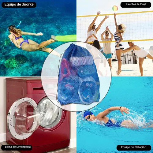 Vista 3 de Bolsas de buceo de malla de 19 "x 27" con cordón