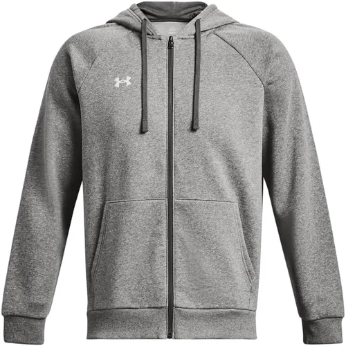 Vista 5 de Under Armour - Sudadera Rival de vellón para hombres, con capucha y cierre con cremallera completa