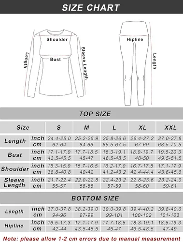 Vista 2 de URATOT 2 juegos de ropa interior térmica para mujer, con forro polar, ropa interior térmica suave y larga, para el frío invierno