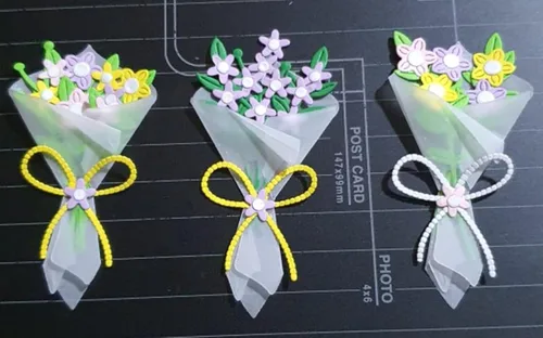 Vista 8 de hinana Troqueles de metal de flores, hojas de flores, plantillas de corte de ramo de hojas para manualidades, álbumes de recortes, fotos, papel