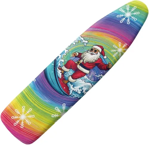 Vista 37 de Funda para tabla de planchar con diseño de estrellas y bandera estadounidense con borde elástico y acogedor bolsillo para la nariz, resistente al
