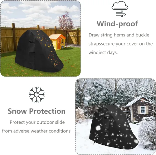 Vista 5 de Funda deslizante para niños pequeños, apta para esconderse y buscar escalador, impermeable, a prueba de polvo, anti-UV, para exteriores, solo funda