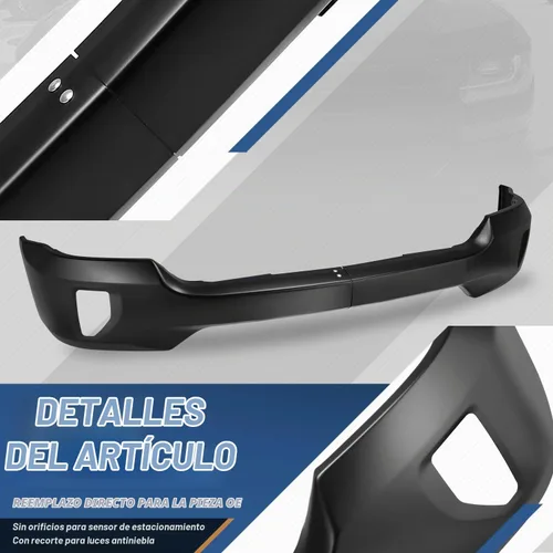 Vista 3 de Auto Dynasty Barra frontal para parachoques compatible con Chevy Silverado 1500 2016 2017 2018, Silverado 1500 LD 2019, con recortes para luces Negro