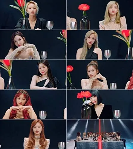 Vista 7 de Twice Eyes Wide Open 2nd Album versión aleatoria CD1P cartel lírico en paquete88p PhotoBook1p tarjeta de mensajeDIY Sticker5p PhotoCardMensaje