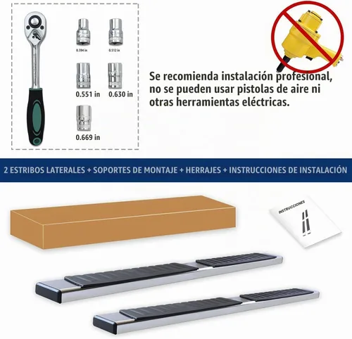 Vista 9 de COMNOVA - Estribos de 6 pulgadas para Dodge Ram 1500 Crew Cab 2009-2018 (incluido el modelo clásico 2019+), Ram 2500 3500 10-26, estribos y Negro