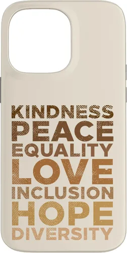 Vista 21 de iPhone 16 Kindness Peace Equality Black African Pride Melanin BLM Gift Case