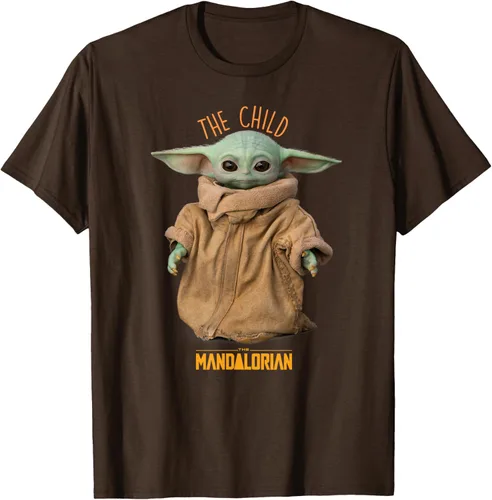 Vista 6 de Star Wars The Mandalorian Grogu The Child Photo Pose - Camiseta linda Negro