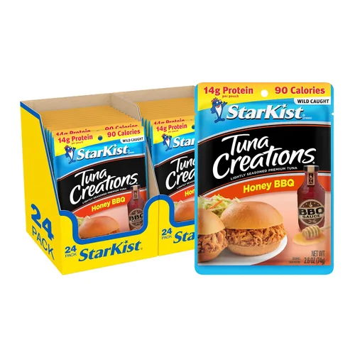 Vista 66 de StarKist Tuna Creations Ginger Sesame - Sabor de jengibre y sésamo para atún 14g Protein Per Serving, Wild Caught, Shelf Stable Seafood, Gluten