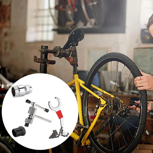 Vista 2 de Repair Tools Bicycles Kits Road Bikes Maintenance Tool Flywheel Removal Chain Breaker Cranks Pullers Cycling Accessories