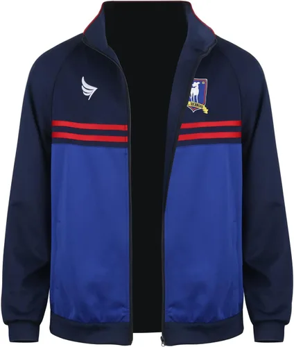 Vista 8 de Disfraz de entrenador de fútbol para hombre, chaqueta azul, pantalones, chándal, traje de fútbol, ropa deportiva, para Halloween, cosplay