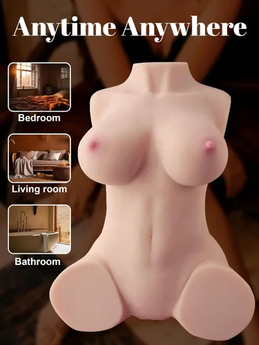Vista 4 de AUSLOVE Muñeca sexual masturbador masculino – 9.5 libras 3 en 1 realista torso femenino muñecas sexuales para hombres masturbación con vagina