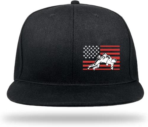 Vista 54 de Puerto Rico Hat Snapback Hats for Men Women, Puerto Rico Flag Design, Anjustable Trucker Cap Flat Brim
