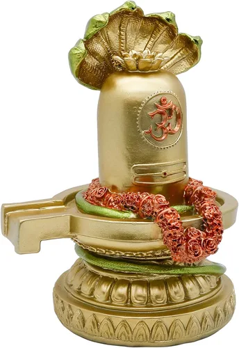 Vista 8 de alikiki Dios hindú Shiva Lingam Estatua - India Templo Mandir Murti Señor Ídolo Templo indio Pooja Artículo Puja Escultura Religiosa Diwali Regalos
