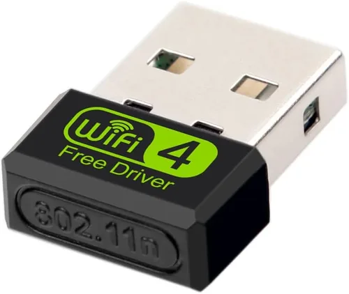 Vista 7 de Adaptador inalámbrico USB WiFi del conductor libre de 150Mbps, sola banda 2.4GHz