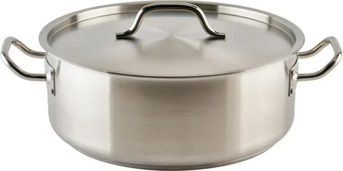 Vista 3 de Winco - Brasero de acero inoxidable de grado comercial con tapa, 15 cuartos de galón