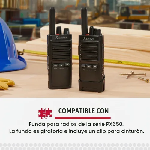 Vista 4 de Cobra Repuesto de clip giratorio para cinturón PX y Walkie-Talkies