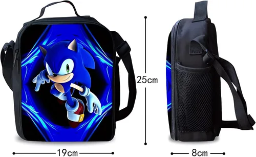 Vista 5 de AWSFYESV Mochila 3-en-1 de dibujos animados impresa en 3D, mochila linda mochila casual mochila de viaje mochila deportiva de moda, S01