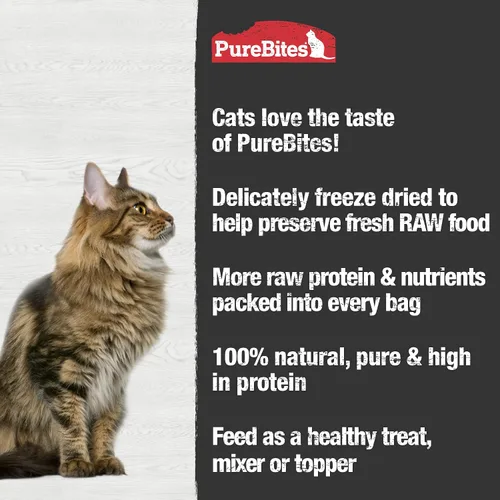 Vista 4 de PureBites Golosinas liofilizadas para gatos con pechuga de pollo 1.09 oz