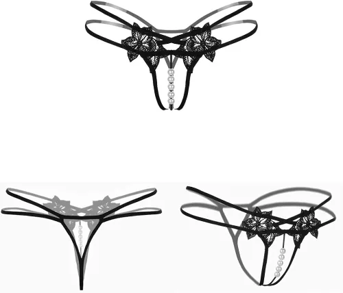 Vista 3 de Jelove Bragas sexy para mujer, paquete de 4