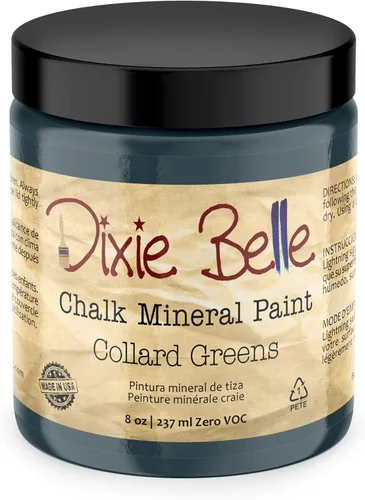 Vista 334 de Pintura para muebles con acabado de tiza Dixie Belle Paint Company - Amatista (4oz) - Pintura mineral de tiza chic púrpura profundo mate