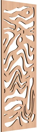 Vista 69 de 9 3/8"W x 24 3/8"H x 1/4"T Northfield Decorativos Paneles de Pared de Madera Calado, Abedul