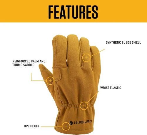 Vista 3 de Carhartt Guante de trabajo esgrimista de cuero para hombre