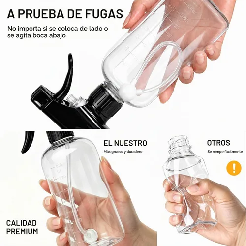 Vista 9 de Botellas pulverizadoras de 16 onzas, paquete de 2, pulverización de ángulo