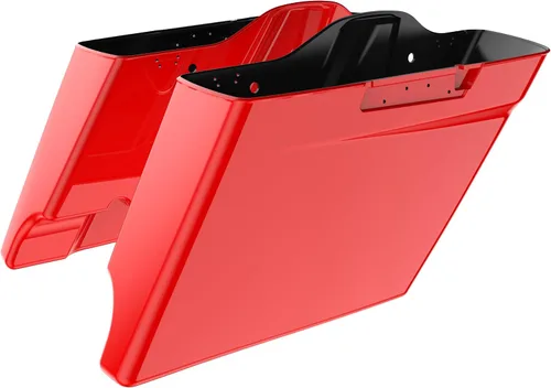 Vista 26 de Alforjas extendidas para Harley Touring Street Glide, Electra Glide, Road Glide 2014-2023 (whisky ámbar)