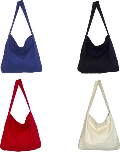 Vista 8 de Bolsa de lona con cierre magnético de gran tamaño, diseño simple, grueso y resistente