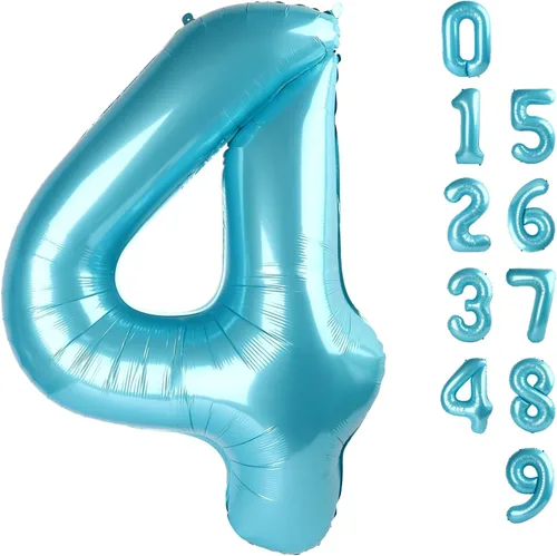 Vista 156 de Globos con números de 40 pulgadas, color negro, para decoraciones de cumpleaños de 10 a 100 años Jumbo 40In & Vibrant Color, With Hanging Holes