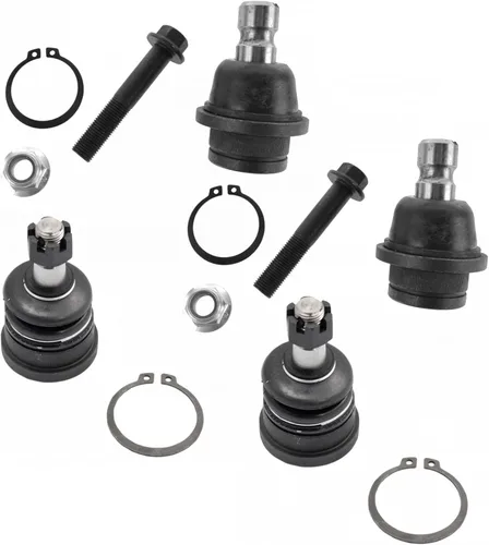 Vista 45 de TRQ Juego de juntas esféricas delanteras superior e inferior para lado del conductor y del pasajero Compatible con Acura TL 2009-2014 Acura TSX