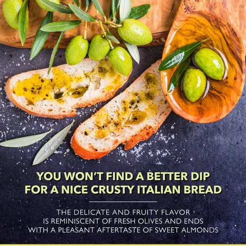 Vista 5 de Frantoi Aceite de oliva virgen extra, 33.8 onzas líquidas (1 litro) – AOVE siciliano galardonado hecho de aceitunas Biancolilla, Nocellara