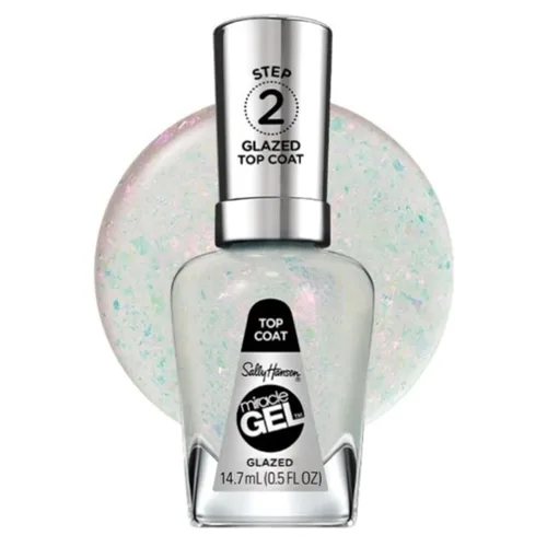 Vista 24 de Sally Hansen Miracle Gel™, capa superior brillante, de larga duración, fórmula tipo gel, sin necesidad de lámpara UV, esmalte de uñas transparente