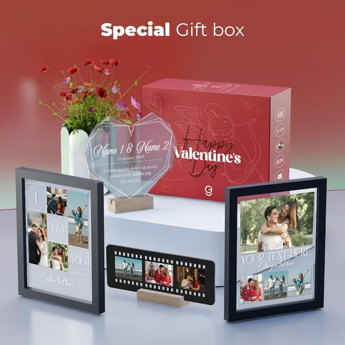 Vista 7 de EGD Placa acrílica personalizada de regalo para papá y mamá Regalos únicos para él con sus fotos favoritas Regalos personalizables para abuelos