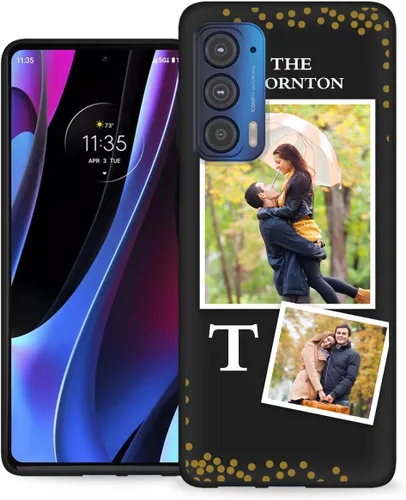 Vista 27 de Funda personalizada para Motorola Edge 2021 con nombre de texto y foto, diseño personalizado Edge2021 para teléfono móvil/smartphone/teléfono móvil