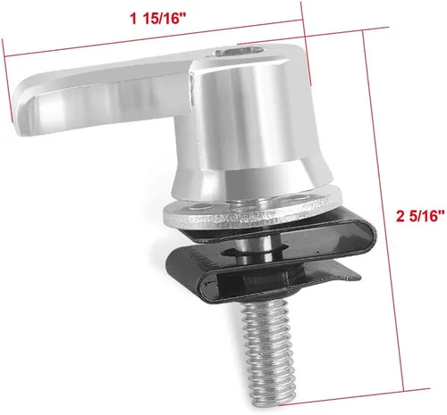 Vista 2 de Hardware de montaje de alforjas Sistema de bloqueo antirrobo para Harley Touring Road Street Glide Electra 1992-2025