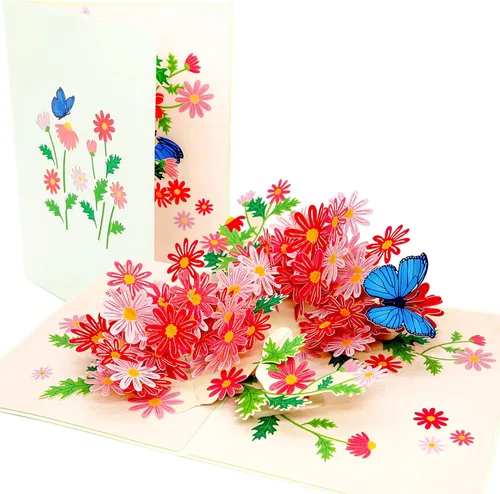 Vista 10 de PopLife - Tarjeta de felicitación para el día de la madre, tarjeta 3D para aniversario, San Valentín, gracias, feliz cumpleaños, para mamá, esposa