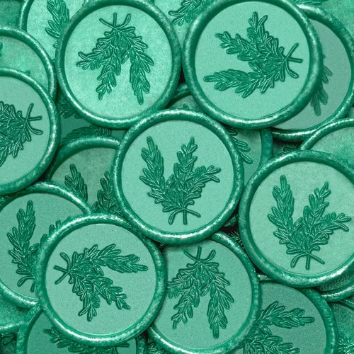Vista 35 de 25 Piezas Calcomanías de Sellos de Cera Hechas a Mano, Sellos para Sobres, Calcomanías de Cera Autoadhesivas para Invitaciones de Fiestas de Boda