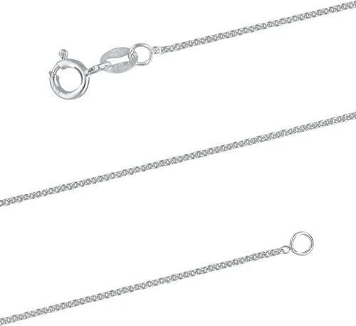 Vista 2 de Collar con colgante de plata de ley, diseño de huella de perro, 18.0in