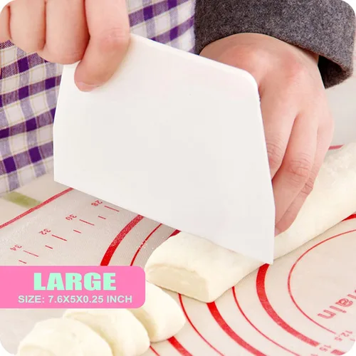 Vista 2 de GUCUJI Raspador grande para tartas, cortador de masa de pizza y pastelería