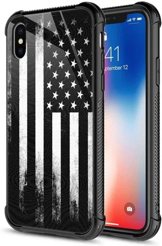 Vista 17 de Funda para iPhone Xs Max, de cristal templado 9H para iPhone Xs Max, diseño a prueba de golpes, antirrayones, para Apple iPhone Xs Max de 6.5