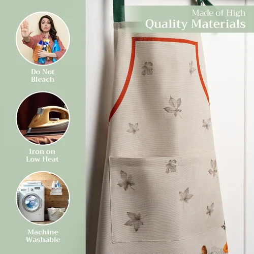 Vista 1167 de Maison d' Hermine Delantales para mujer con bolsillo, 100% algodón (27.50 x 31.50 pulgadas)