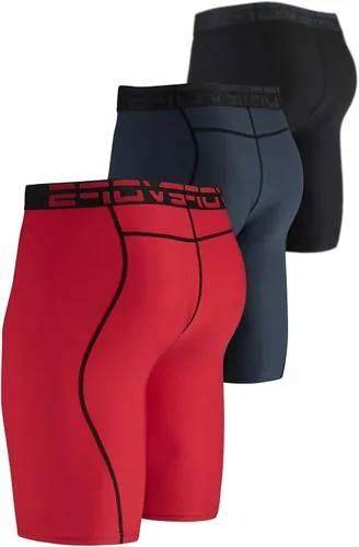 Vista 2 de DEVOPS 3 or 5 Pack Compression Shorts Men Spandex Sport Shorts Athletic Workout Running Performance Baselayer Underwear