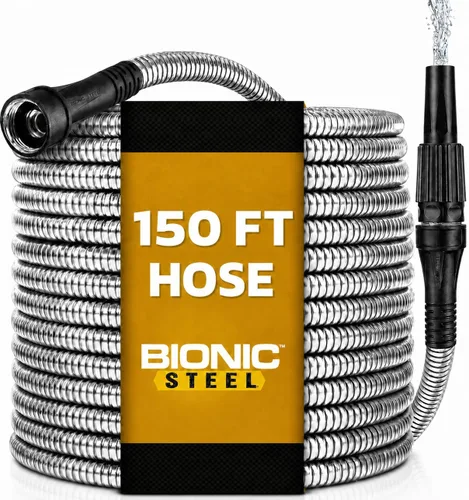 Vista 14 de BIONIC STEEL Manguera corta de jardín de 3 pies, manguera conectora de 3 pies x 5/8 pulgadas para carrete, conexión a prueba de fugas, resistente