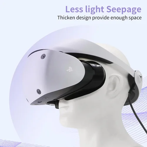 Vista 3 de VR Face Pad for Playstation VR2, Breathable Holes Leather Protective VR Accessories VR Face Cover Cushion Replacement Fitness Facial Interface