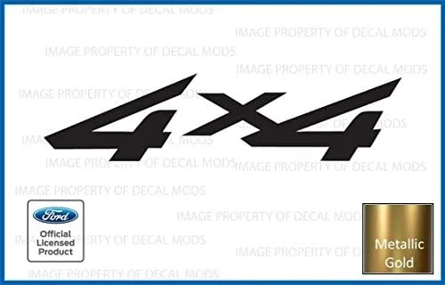 Vista 9 de Adhesivos 4x4 para Ford F250 F350 (1997-2010) Negro - CB
